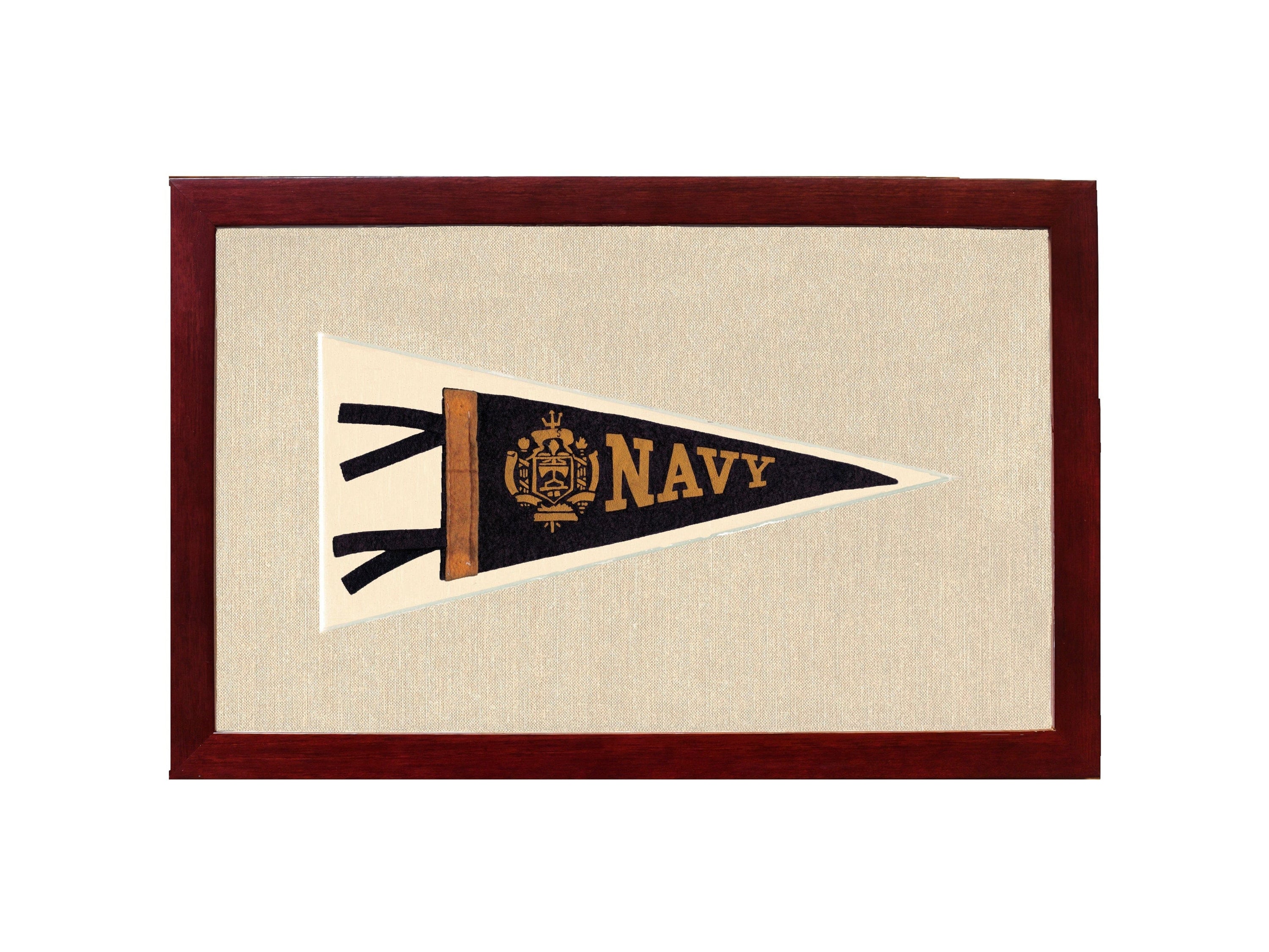 Americana Memories Vintage Pennants and Memorabilia Vintage Navy Pennant