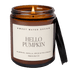 Hello Pumpkin Soy Candle - Amber Jar - 9 oz - My American Goods