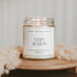 Cozy Season Soy Candle - Clear Jar - 9 oz - My American Goods