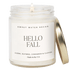 Hello Fall Soy Candle - Clear Jar - 9 oz - My American Goods
