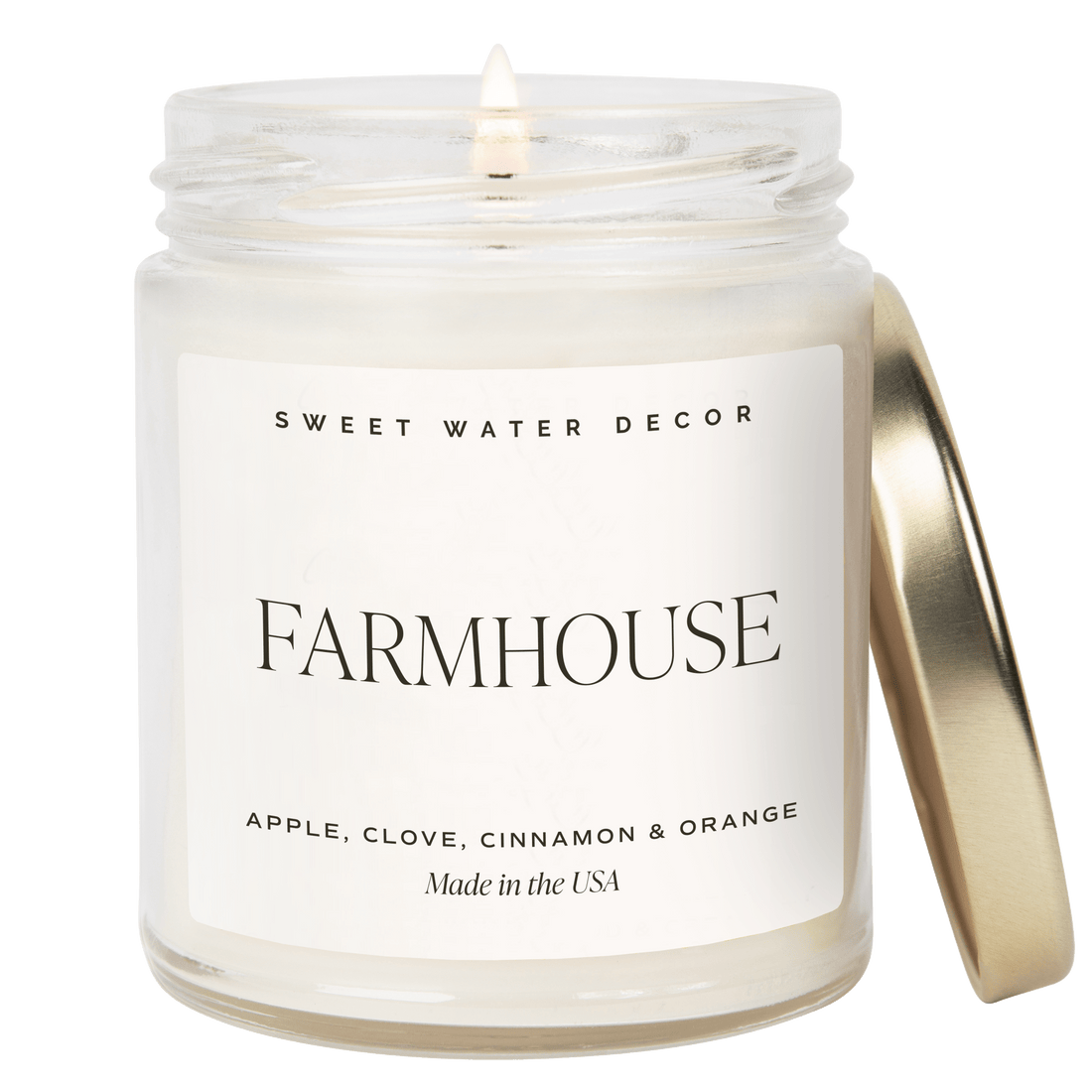 Farmhouse Soy Candle - Clear Jar - 9 oz - My American Goods