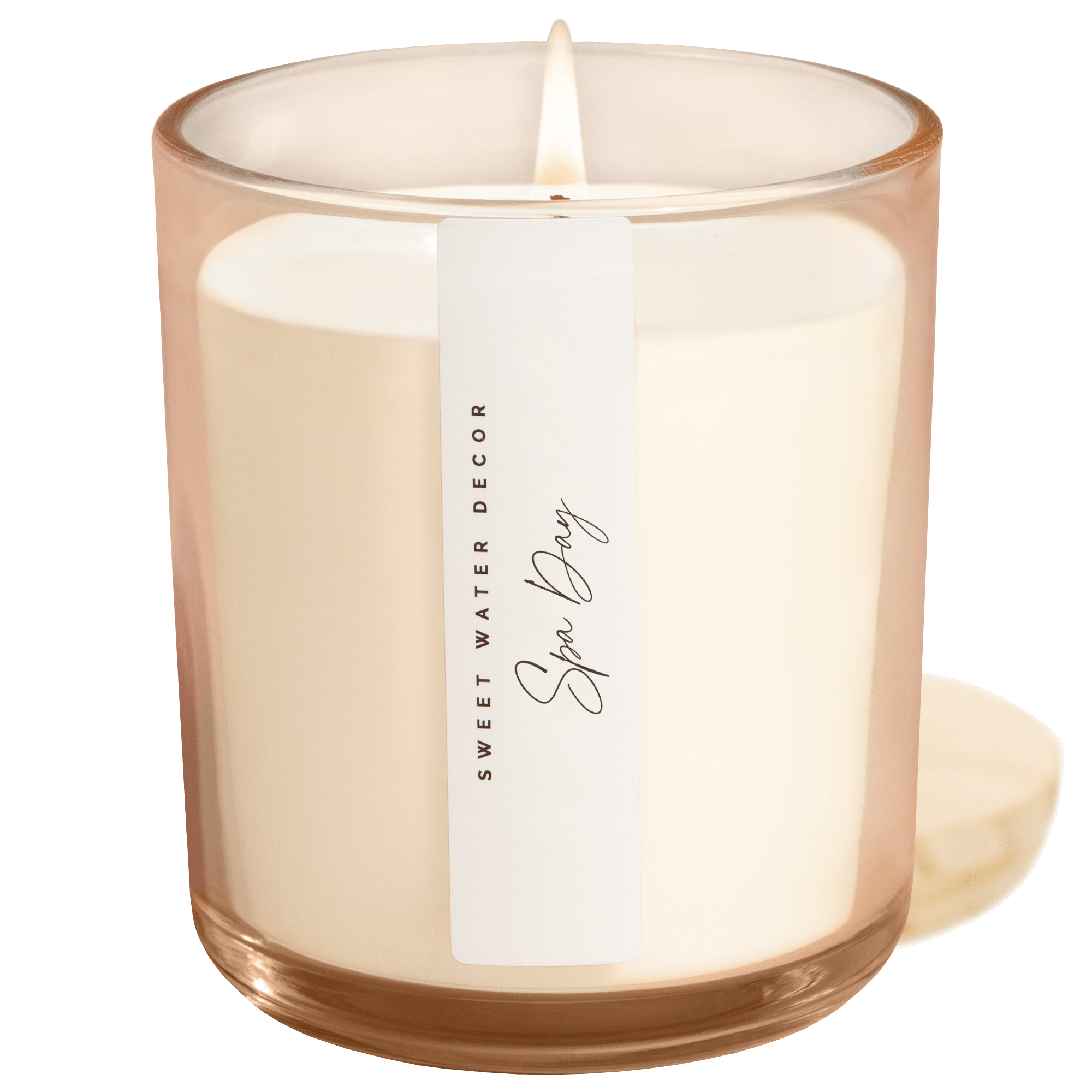 Spa Day Soy Candle - Tinted Glass Jar - 12 oz