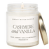Sweet Water Decor Candles Cashmere and Vanilla Soy Candle - Clear Jar - 9 oz
