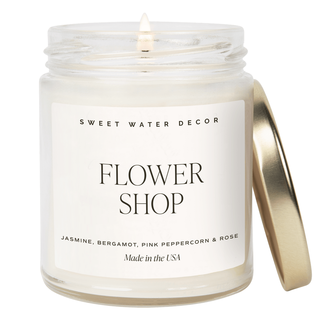 Flower Shop Soy Candle - Clear Jar - 9 oz - My American Goods