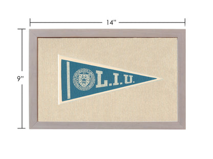 Americana Memories Vintage Pennants and Memorabilia Vintage Long Island University Pennant