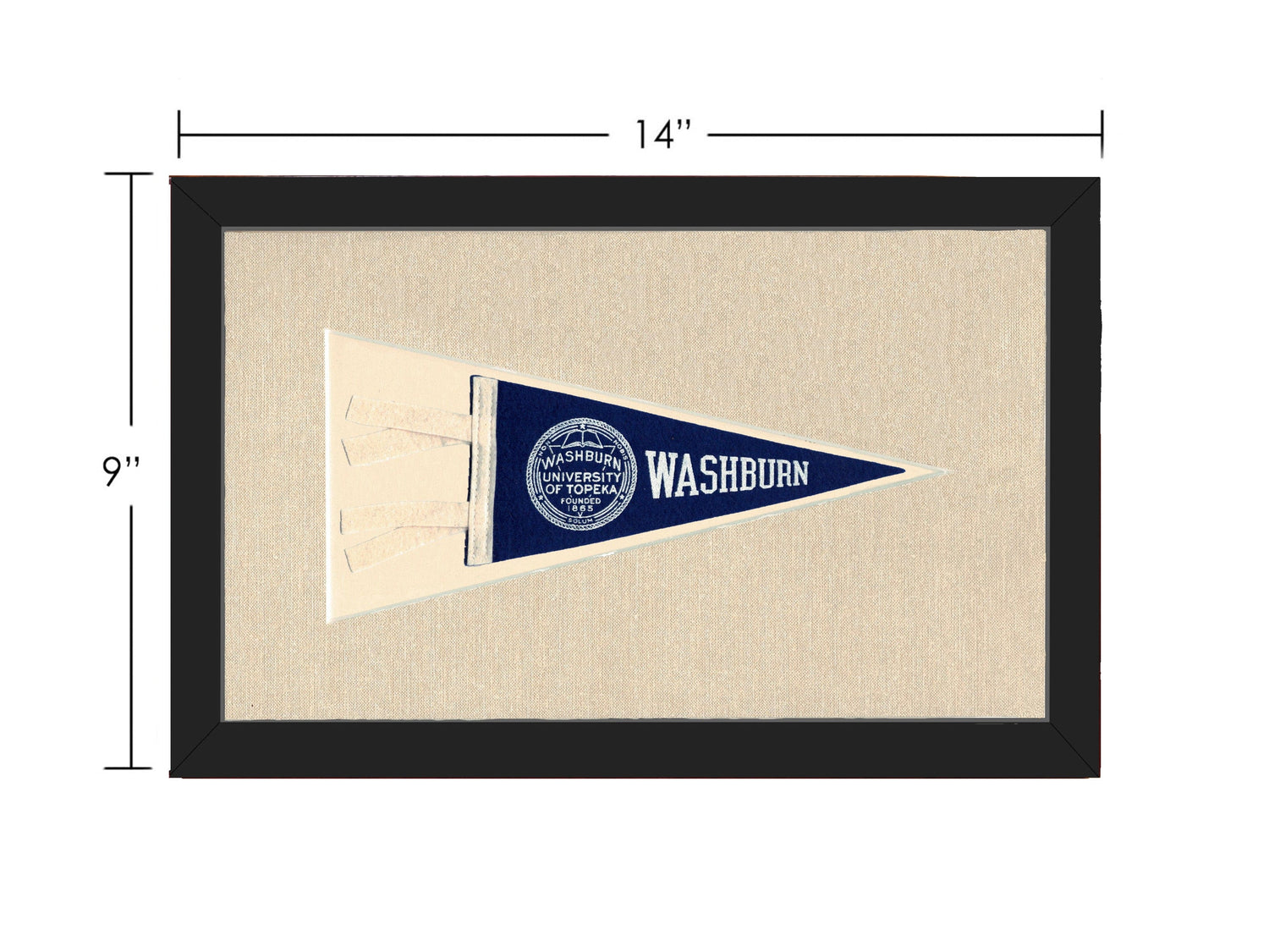 Americana Memories Vintage Pennants and Memorabilia Vintage Washburn University Pennant