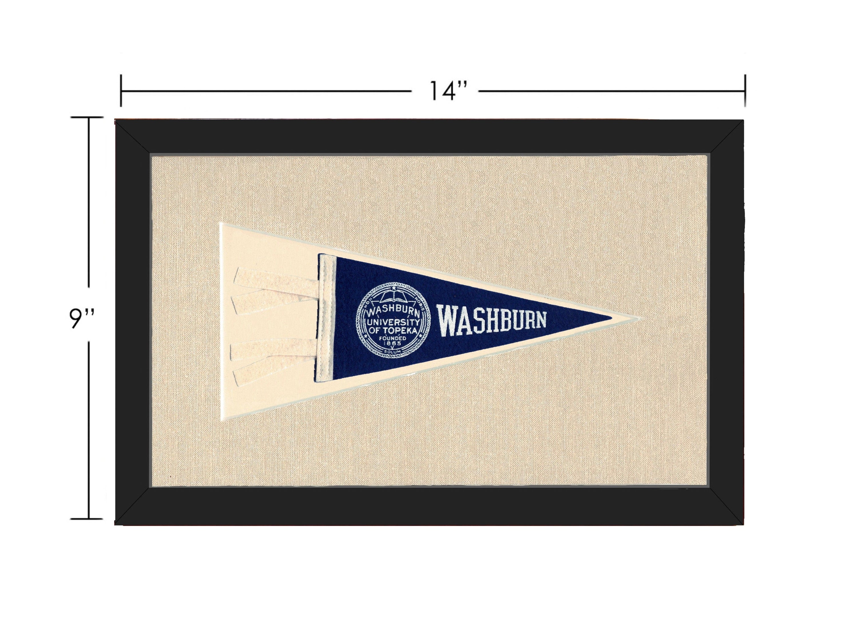 Americana Memories Vintage Pennants and Memorabilia Vintage Washburn University Pennant