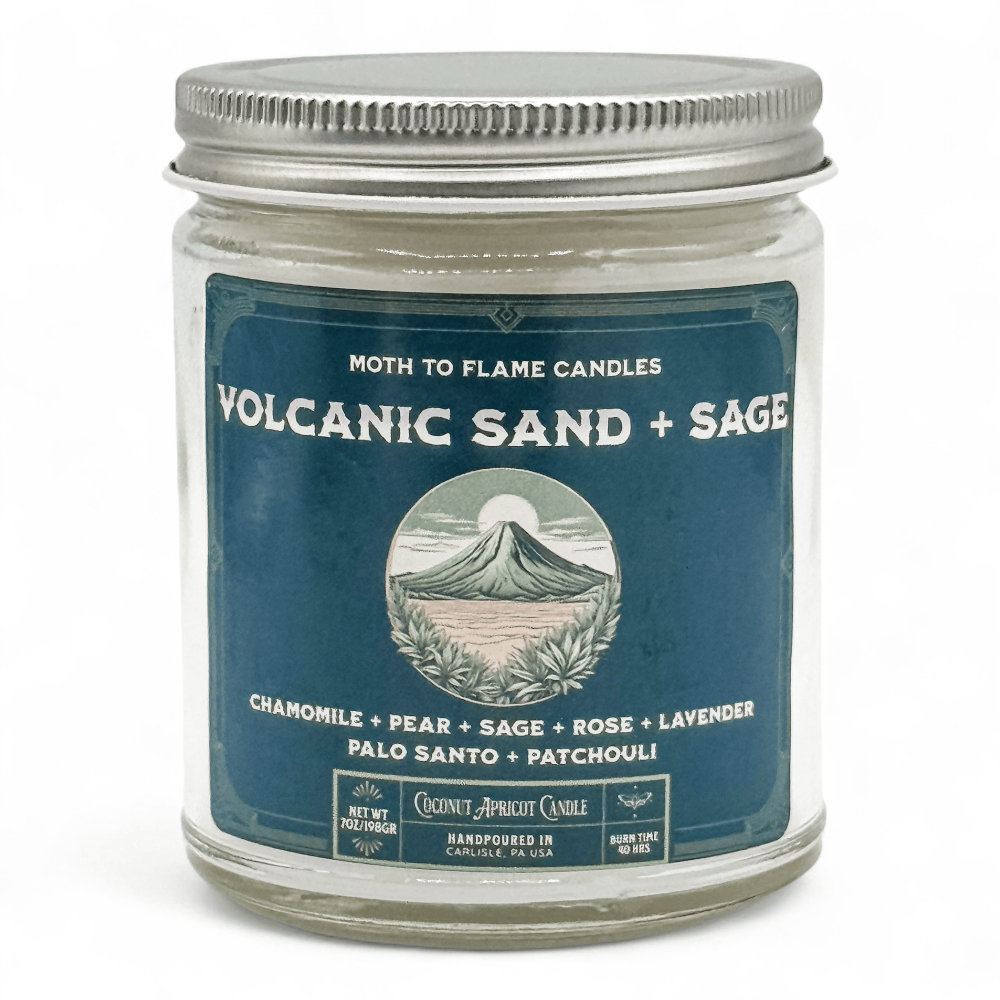 Moth to Flame Candles Candles Volcanic Sand + Sage - 7 oz candle