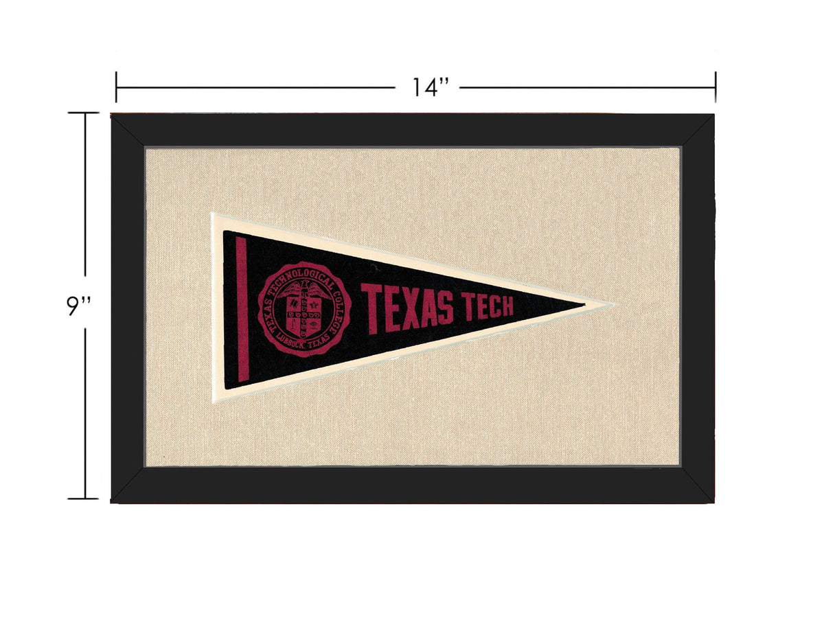 Americana Memories Vintage Pennants and Memorabilia Vintage Texas Tech Pennant