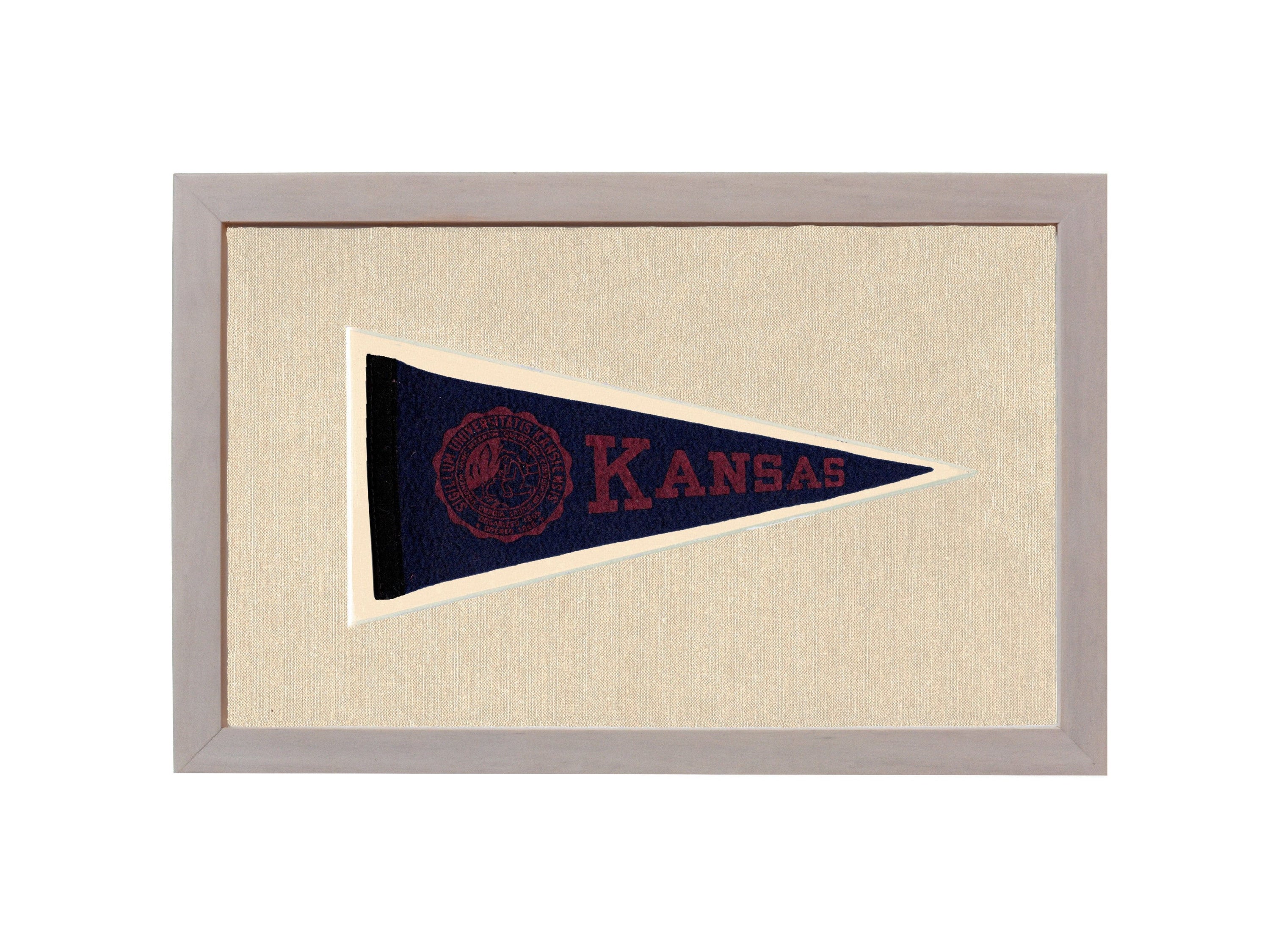 Americana Memories Vintage Pennants and Memorabilia Vintage University of Kansas Pennant