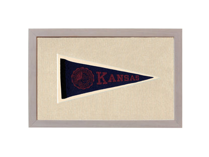Americana Memories Vintage Pennants and Memorabilia Vintage University of Kansas Pennant