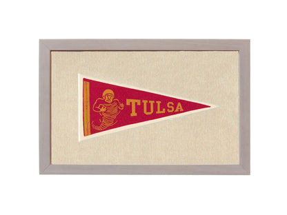 Americana Memories Vintage Pennants and Memorabilia Vintage Tulsa University Pennant