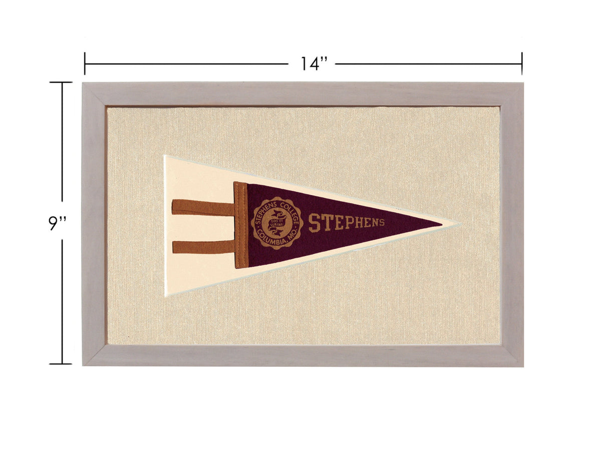 Americana Memories Vintage Pennants and Memorabilia Vintage Stephen’s College Pennant