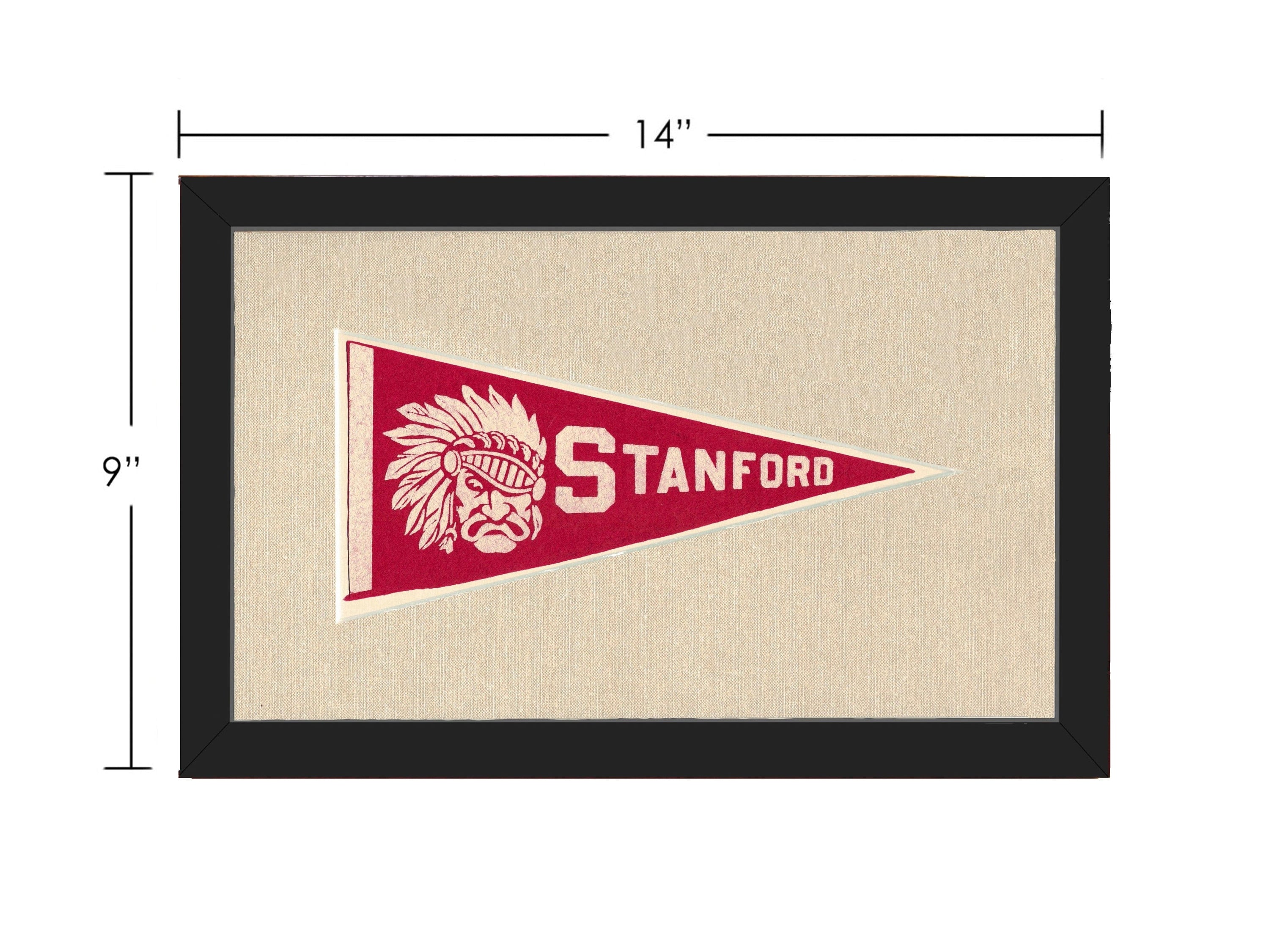 Americana Memories Vintage Pennants and Memorabilia Vintage Stanford University Pennant