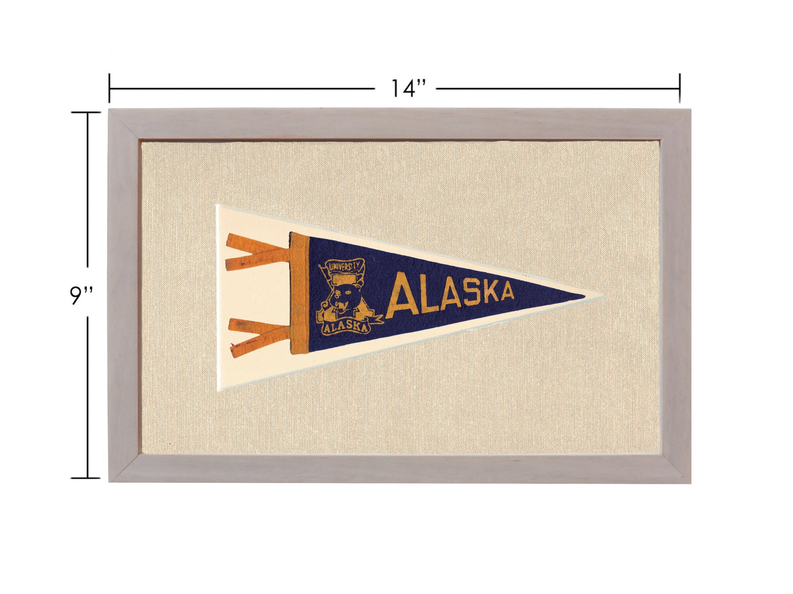 Vintage University of Alaska Pennant