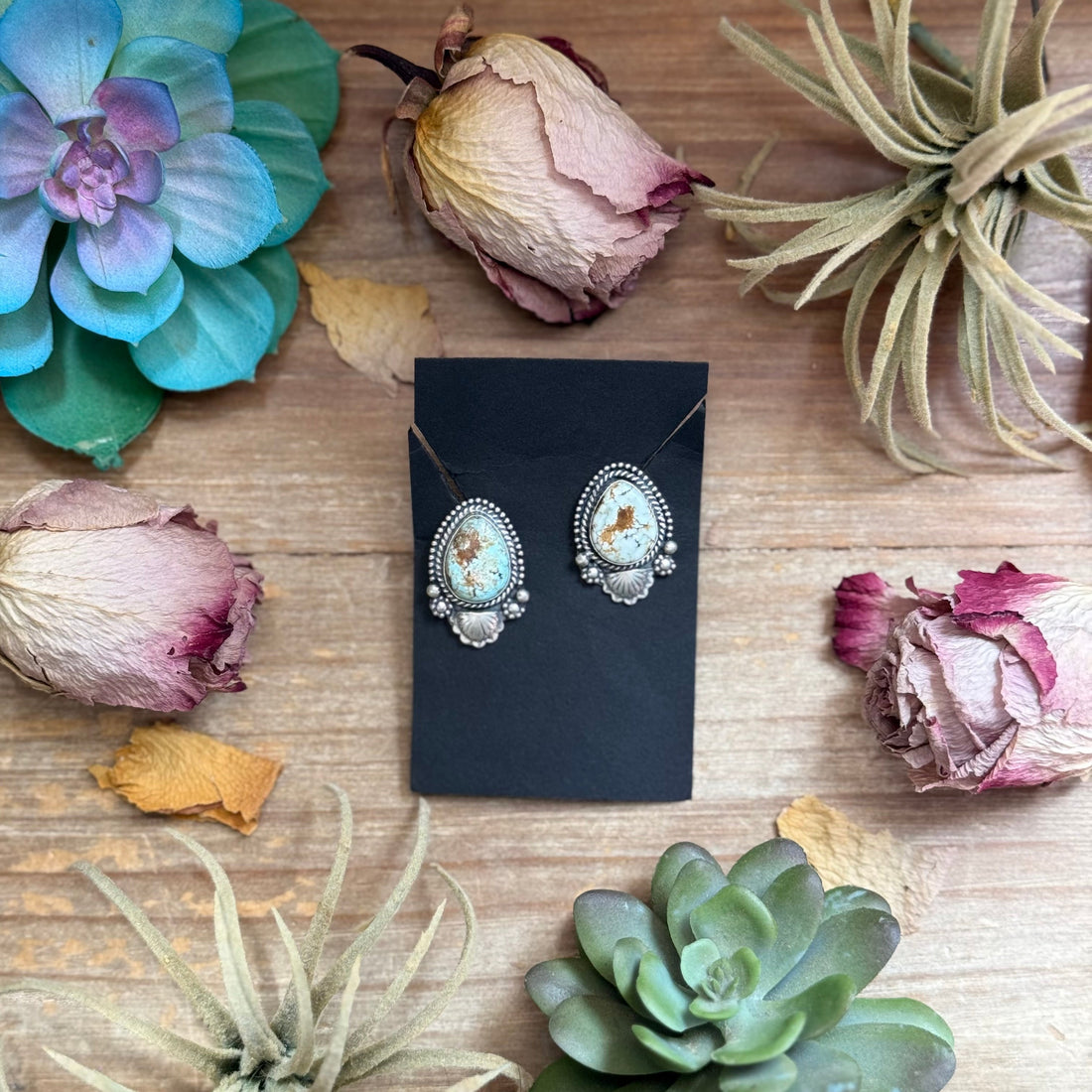 Dry Creek Turquoise Stud Earrings by Shay Pfeiffer