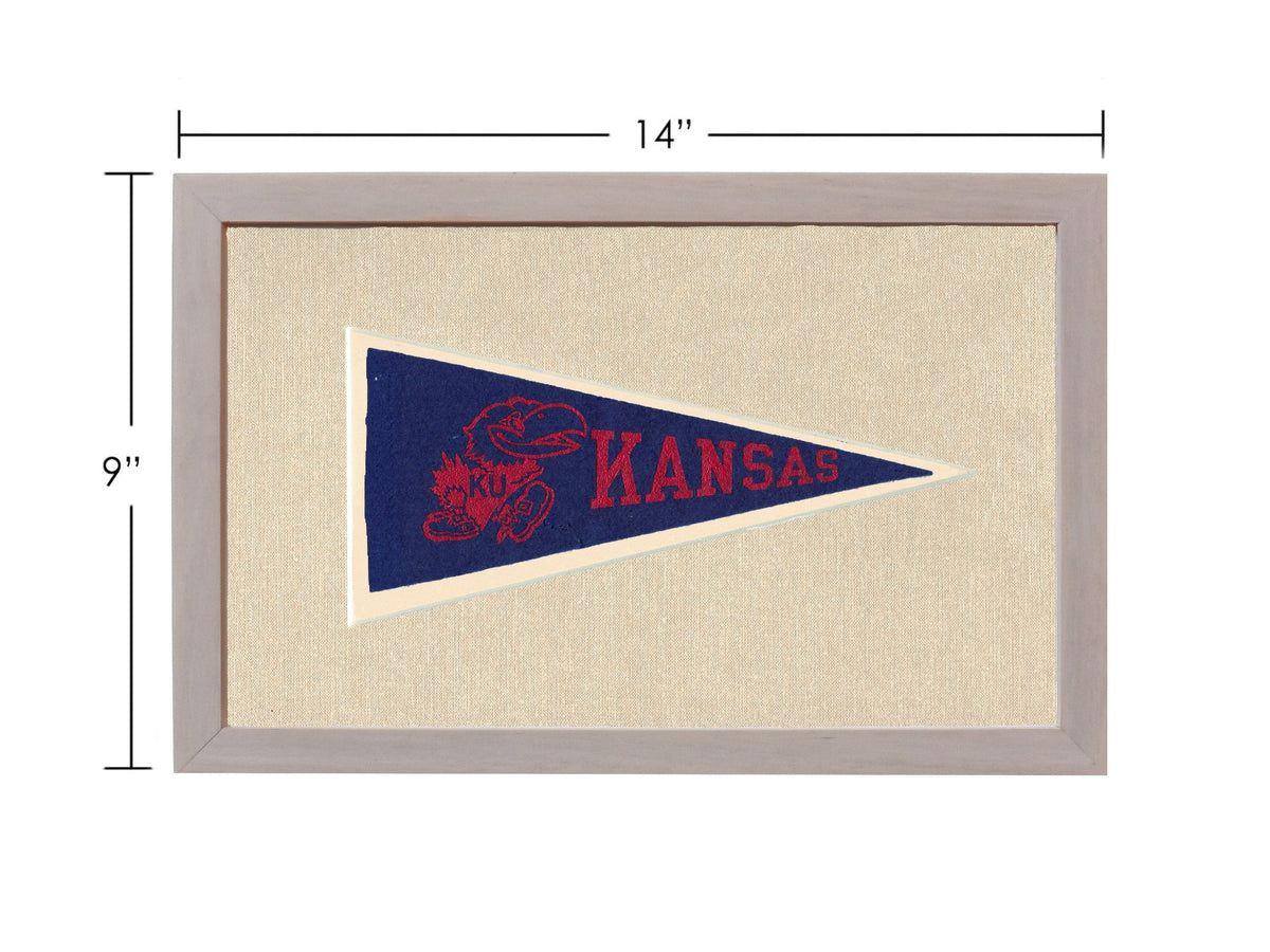 Americana Memories Vintage Pennants and Memorabilia Vintage University of Kansas Pennant