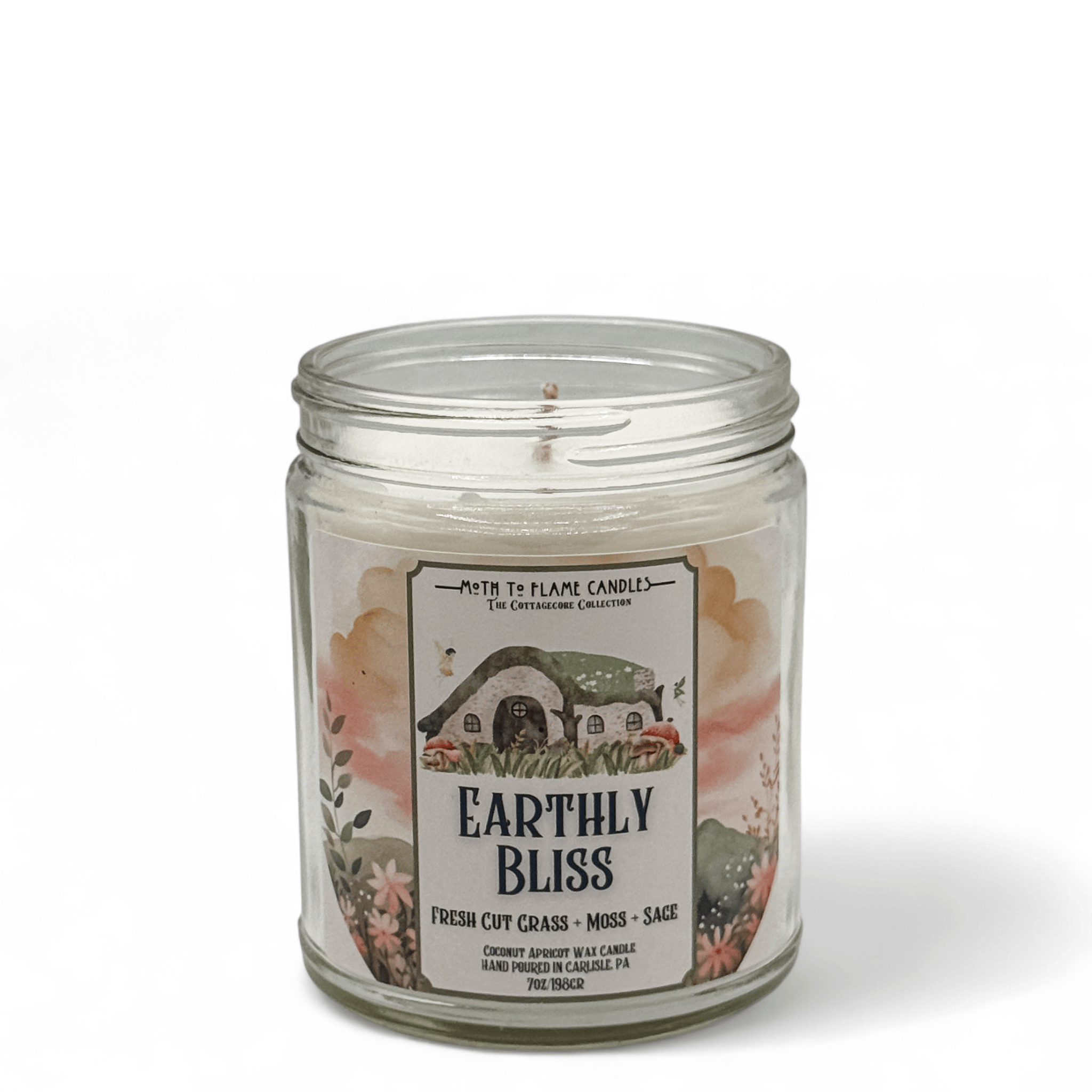 Moth to Flame Candles Container Earthly Bliss – 7 oz Candle