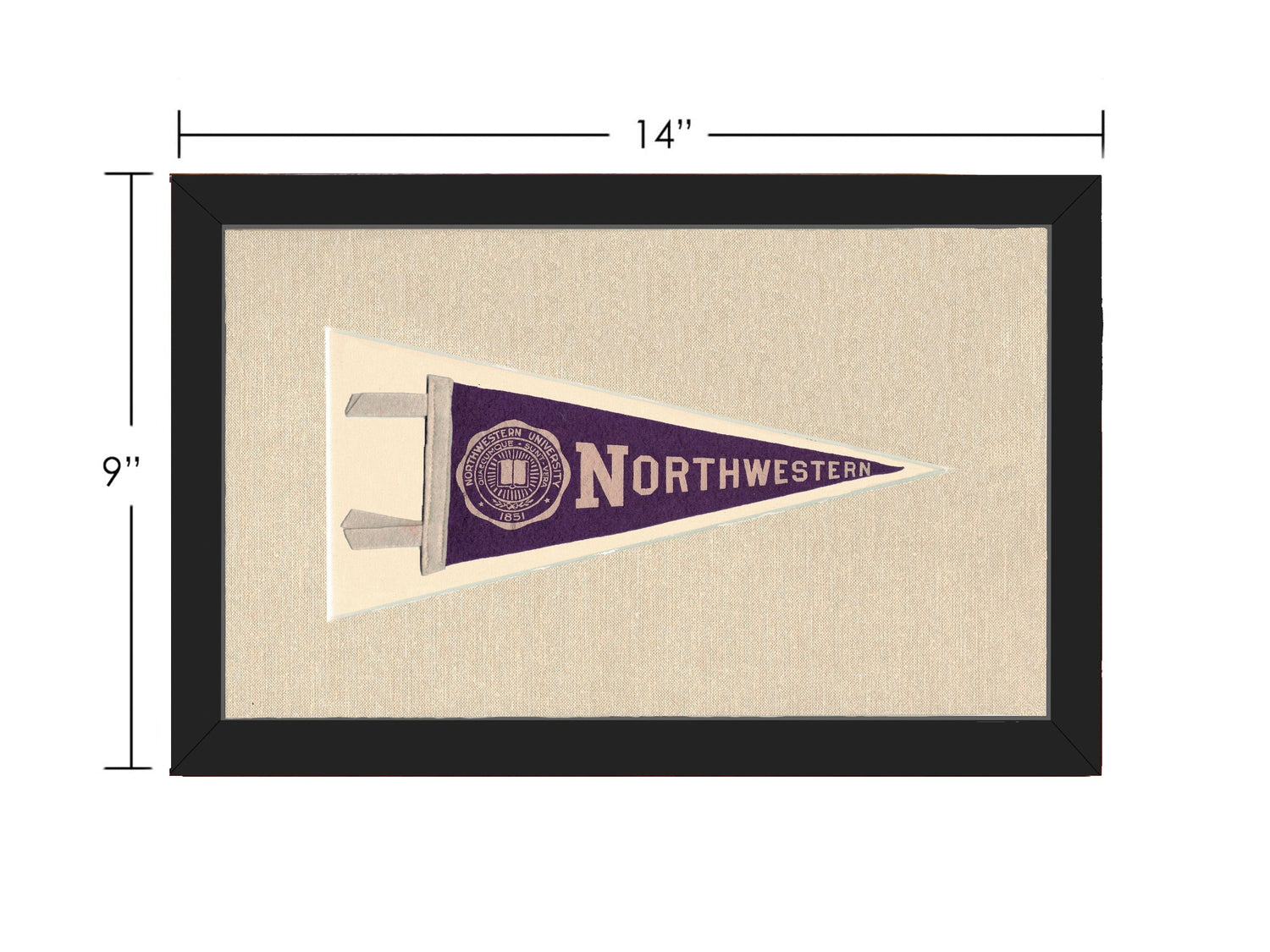 Americana Memories Vintage Pennants and Memorabilia Vintage Northwestern University Pennant