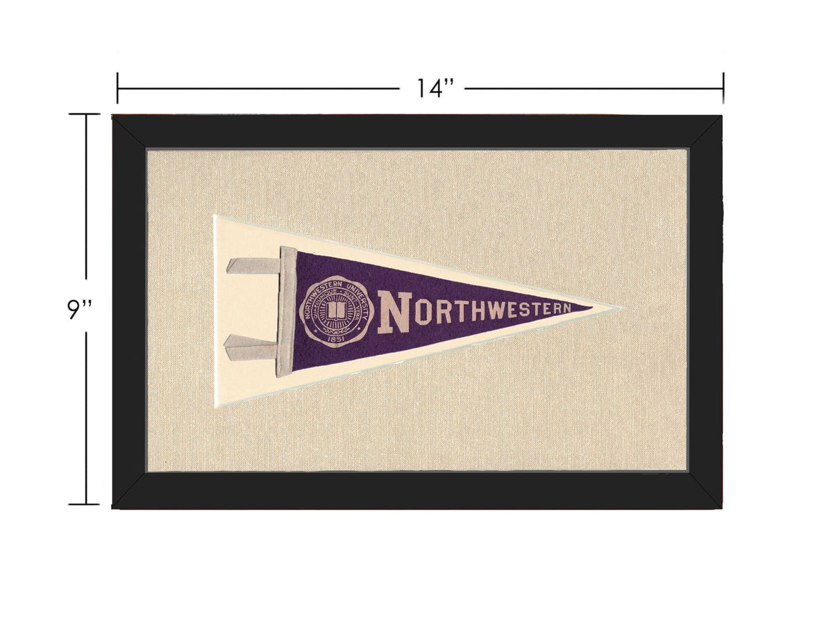 Americana Memories Vintage Pennants and Memorabilia Vintage Northwestern University Pennant
