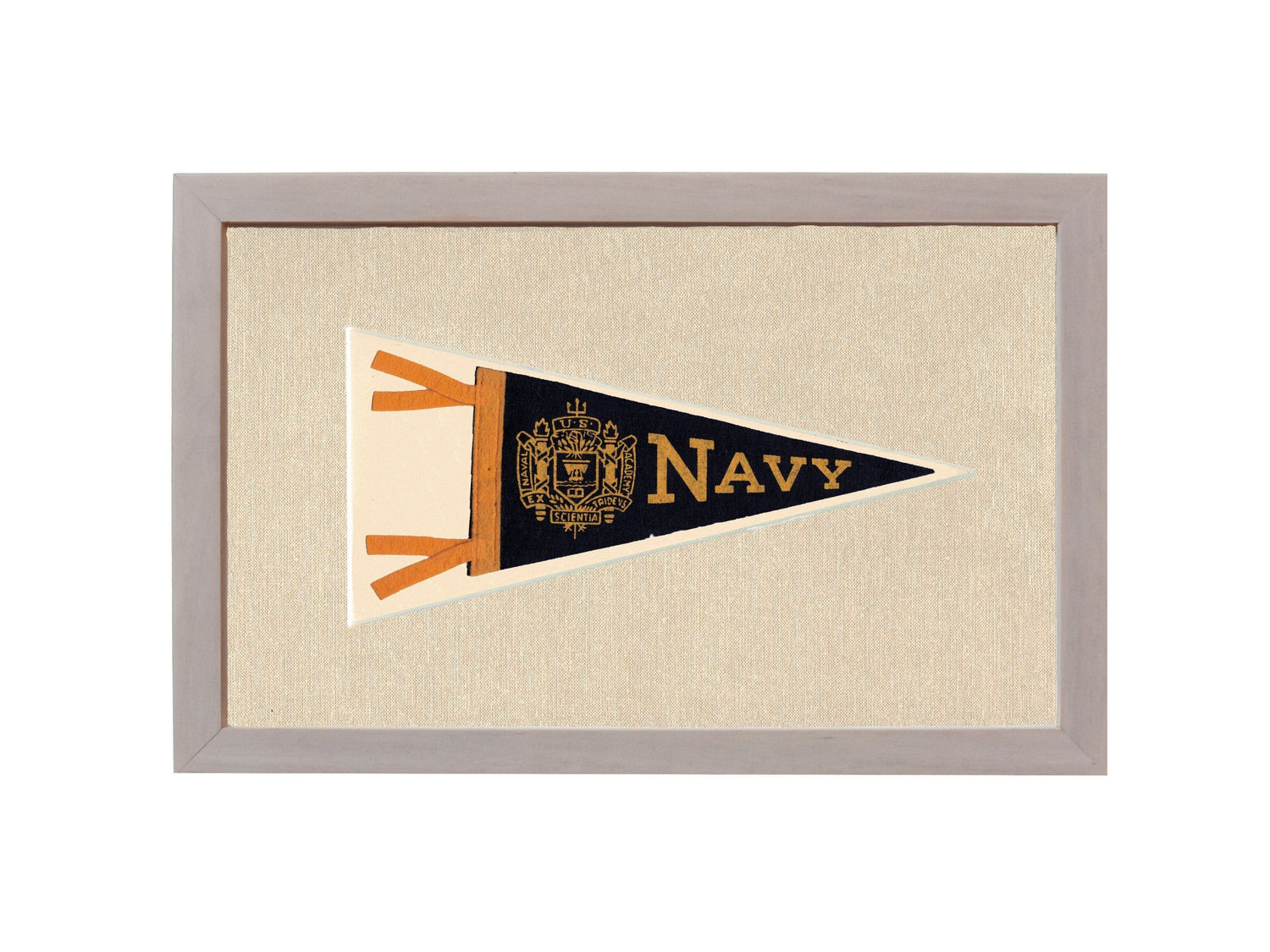 Americana Memories Vintage Pennants and Memorabilia Vintage Navy Pennant