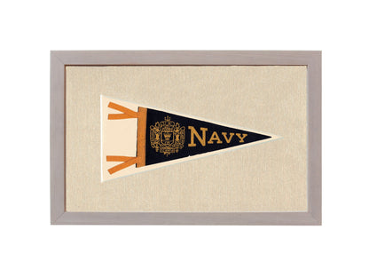 Americana Memories Vintage Pennants and Memorabilia Vintage Navy Pennant