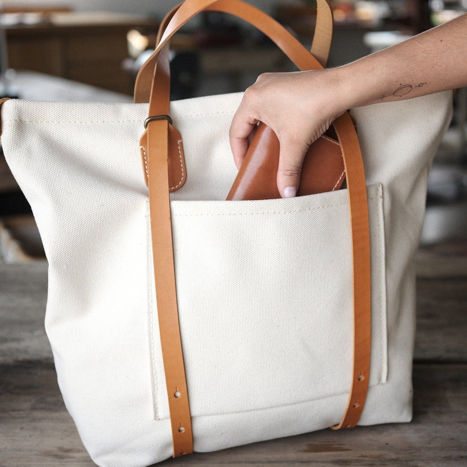 The Local Branch Canvas Crossroads Backpack Tote - USA Made