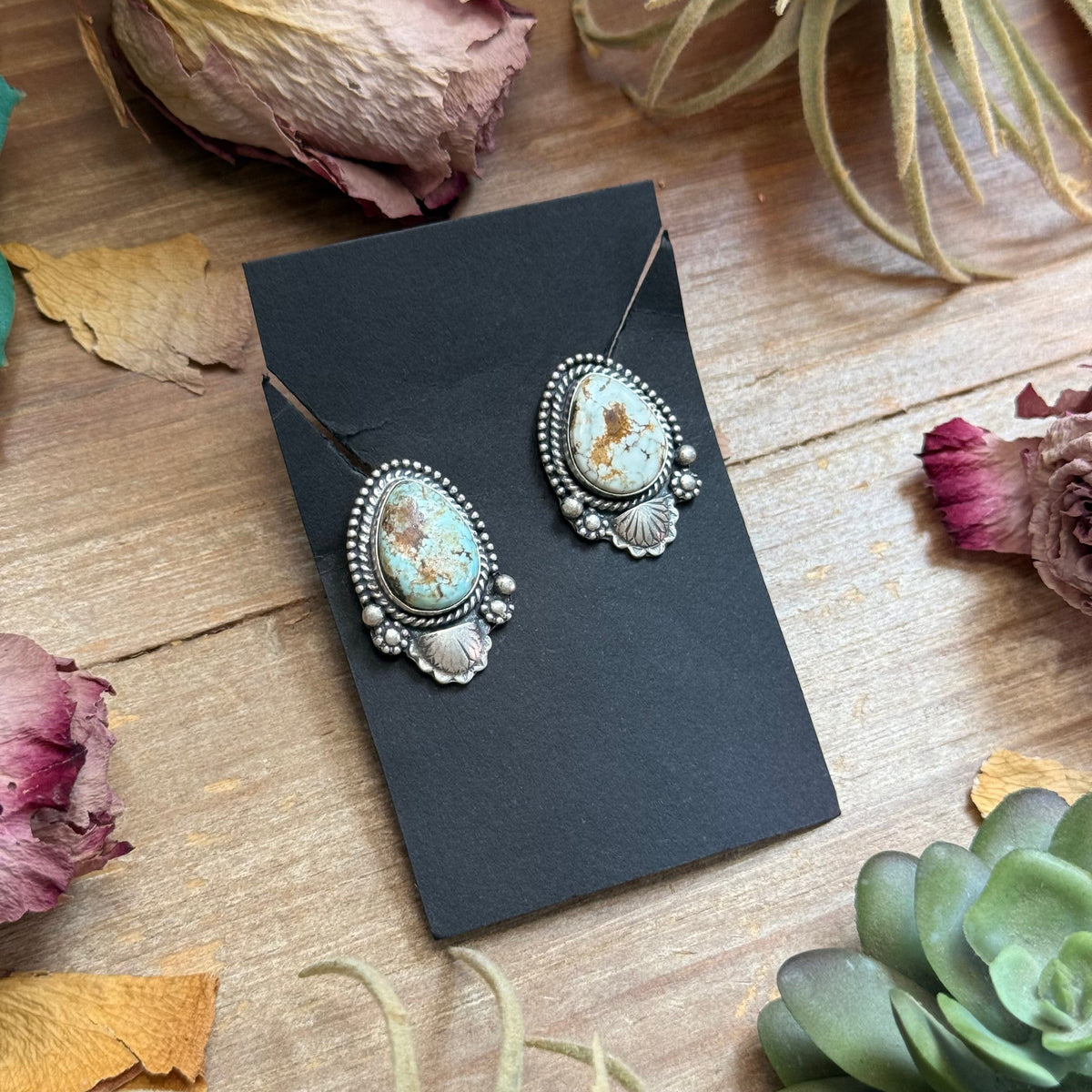Dry Creek Turquoise Stud Earrings by Shay Pfeiffer
