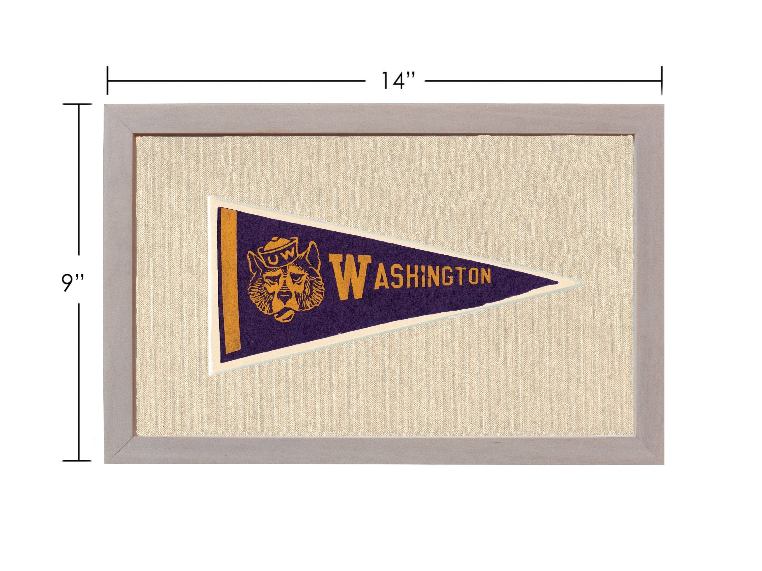 Americana Memories Vintage Pennants and Memorabilia Vintage University of Washington Pennant
