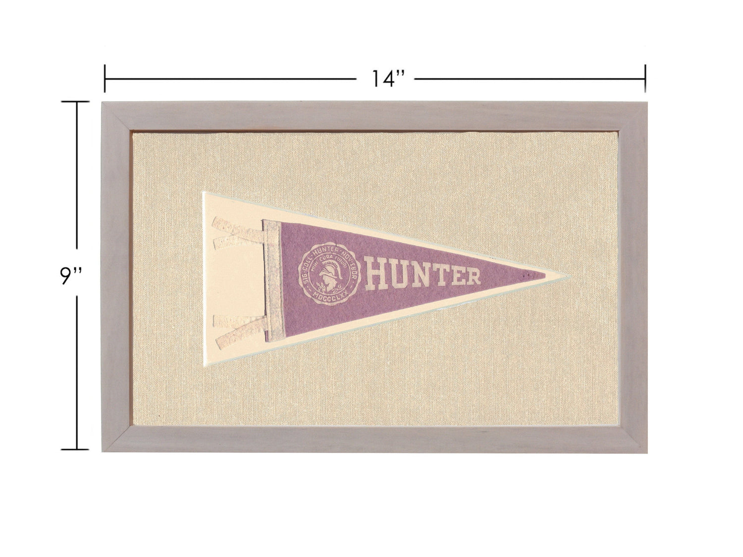 Americana Memories Vintage Pennants and Memorabilia Vintage Hunter College Pennant