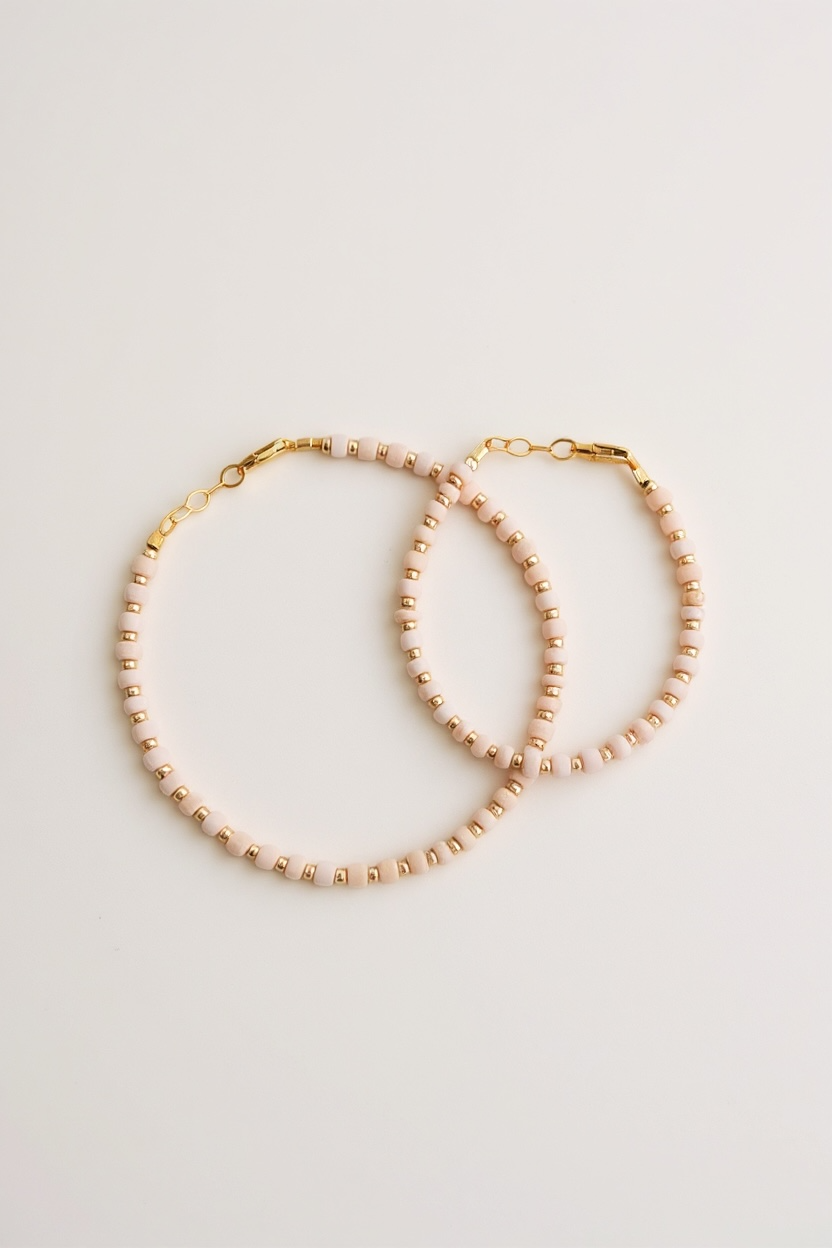 14k Gold-Filled Blush &amp; Gold Layer Bracelet