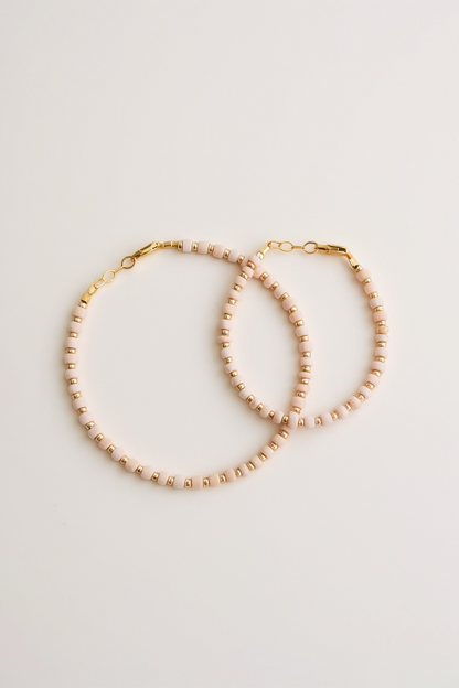 14k Gold-Filled Blush &amp; Gold Layer Bracelet