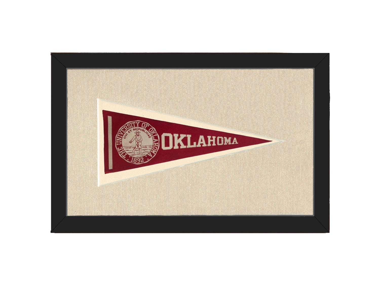 Americana Memories Vintage Pennants and Memorabilia Vintage University of Oklahoma Pennant