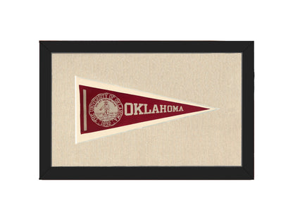 Americana Memories Vintage Pennants and Memorabilia Vintage University of Oklahoma Pennant
