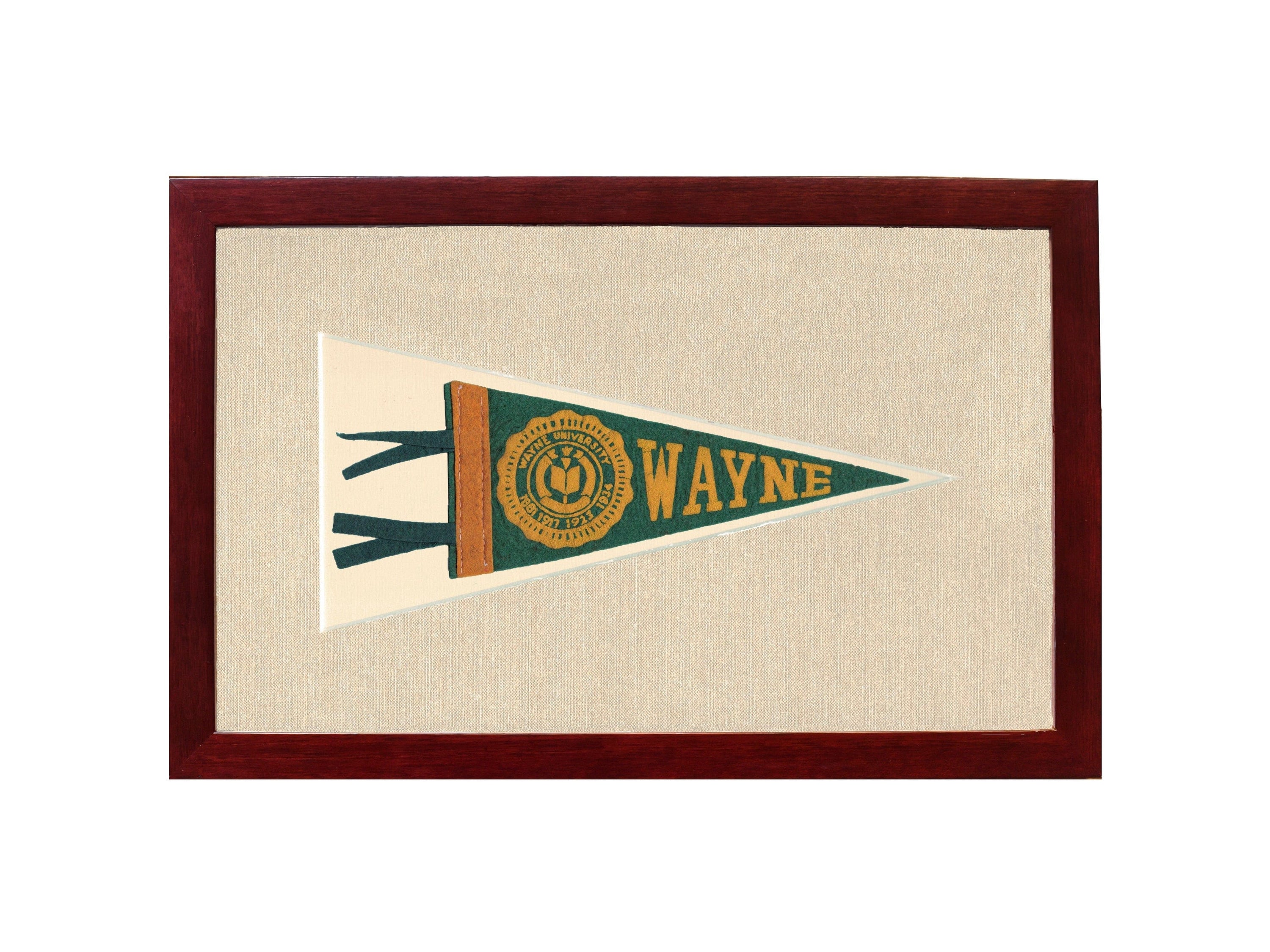 Americana Memories Vintage Pennants and Memorabilia Vintage Wayne University Pennant