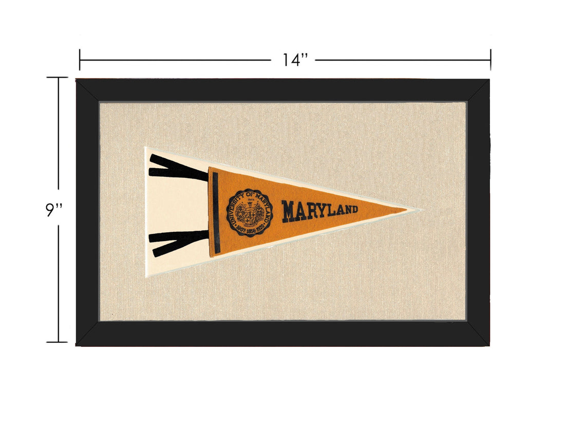 Americana Memories Vintage Pennants and Memorabilia Vintage University of Maryland Pennant