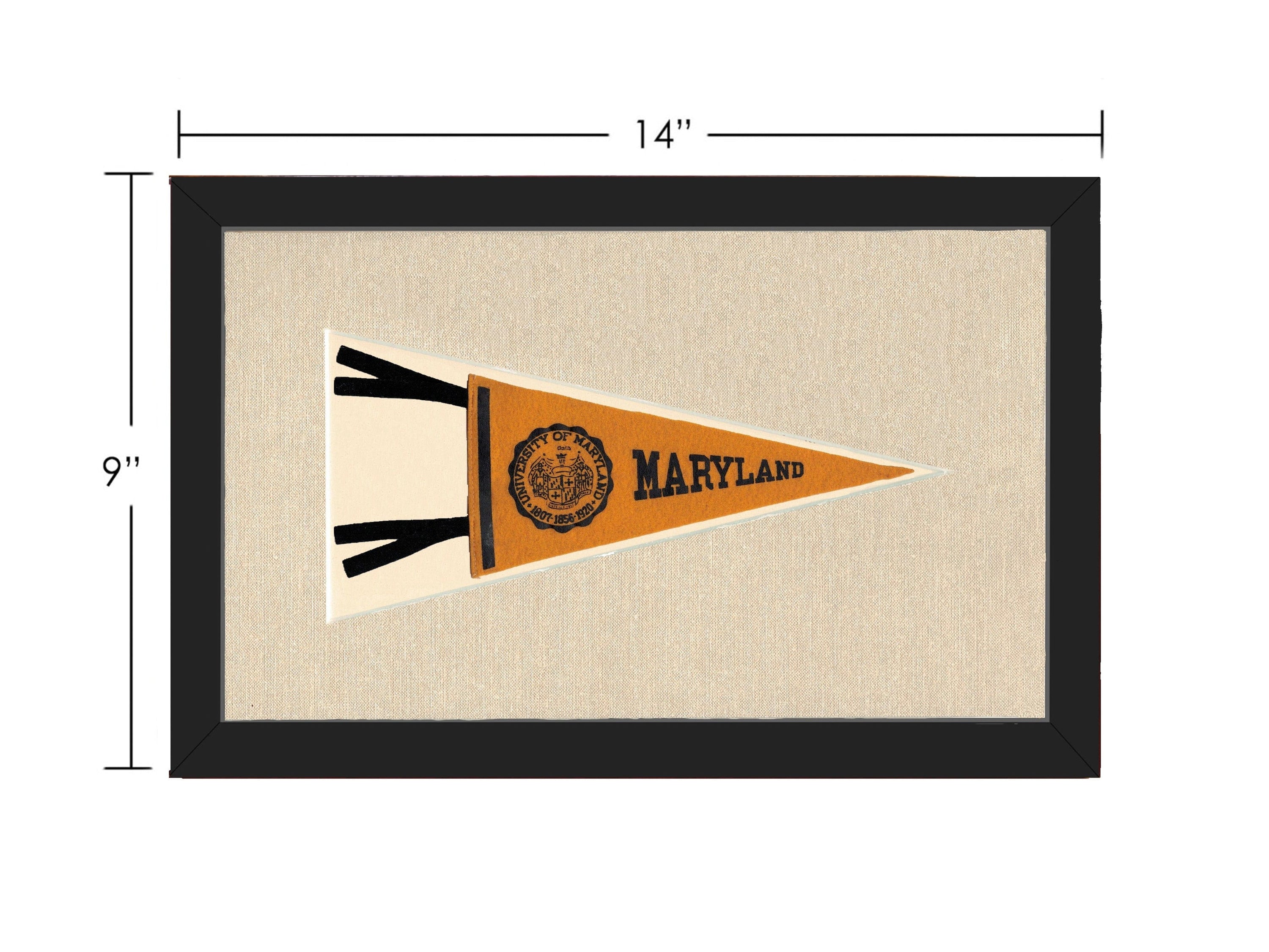 Americana Memories Vintage Pennants and Memorabilia Vintage University of Maryland Pennant