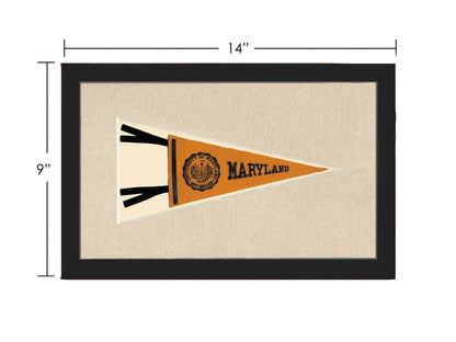 Americana Memories Vintage Pennants and Memorabilia Vintage University of Maryland Pennant