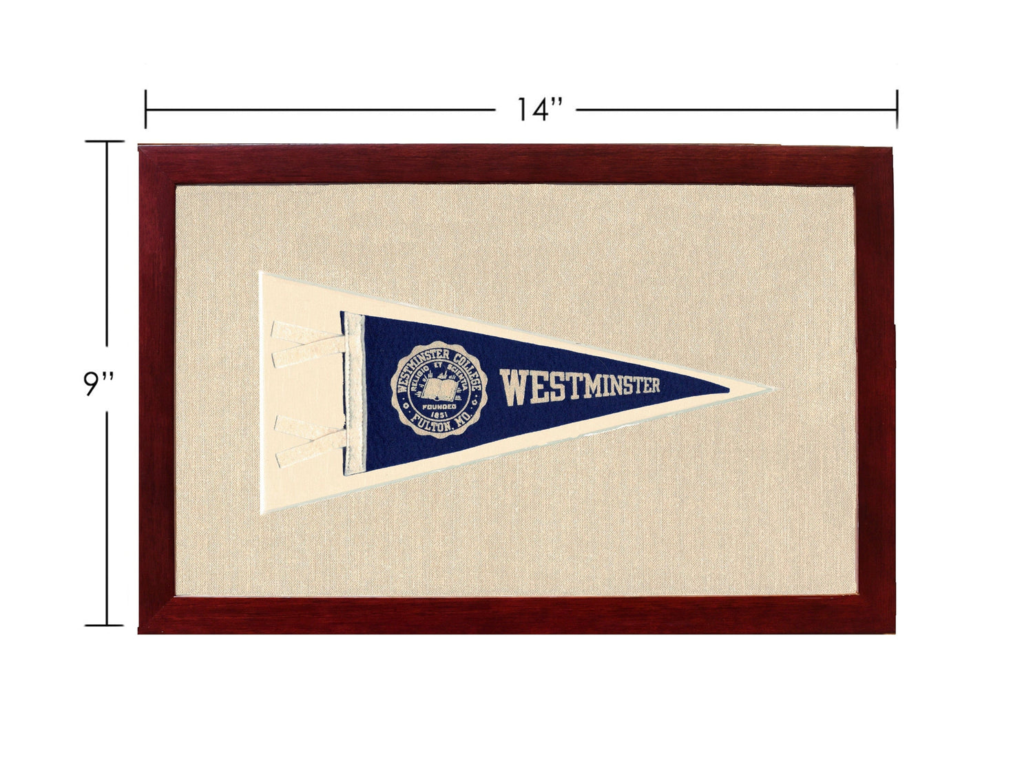 Americana Memories Vintage Pennants and Memorabilia Vintage Westminster College Pennant