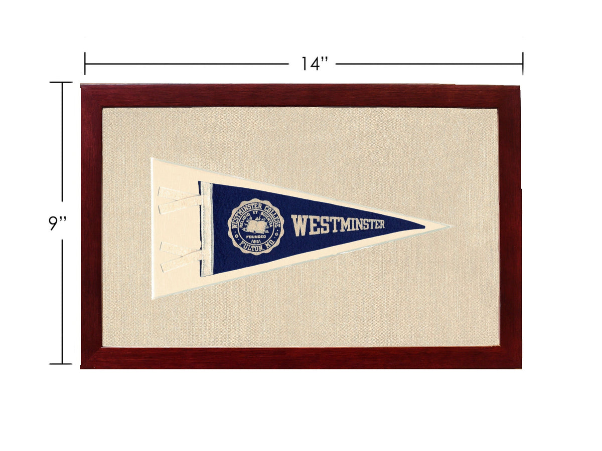 Americana Memories Vintage Pennants and Memorabilia Vintage Westminster College Pennant