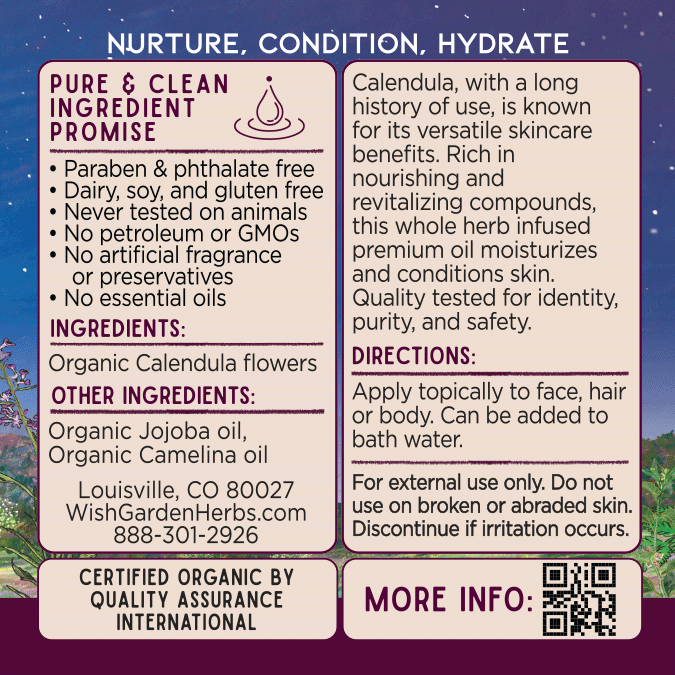Calendula Oil, Nourish &amp; Revitalize