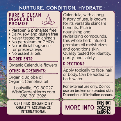 Calendula Oil, Nourish &amp; Revitalize