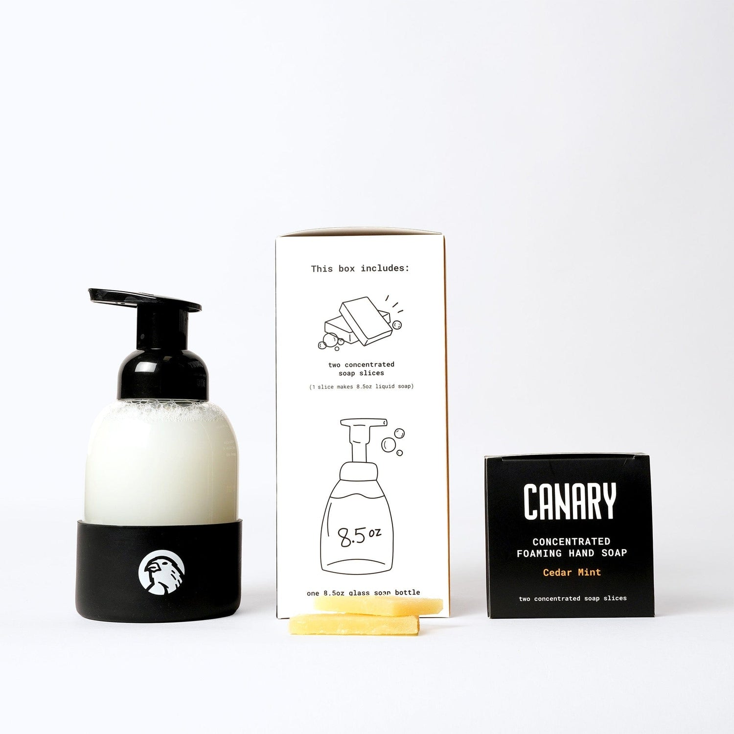 Canary Hand Soap Hand Soap Starter Kit - Bottle &amp; 2 Soap Slices