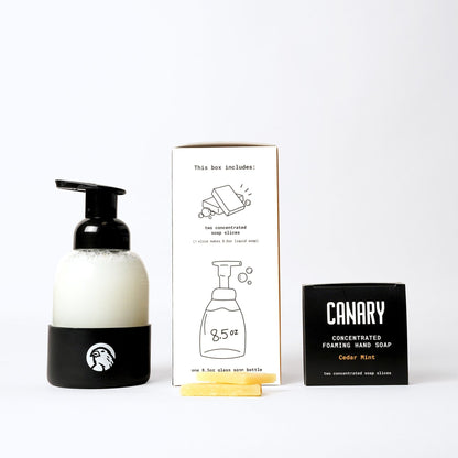 Canary Hand Soap Hand Soap Starter Kit - Bottle &amp; 2 Soap Slices
