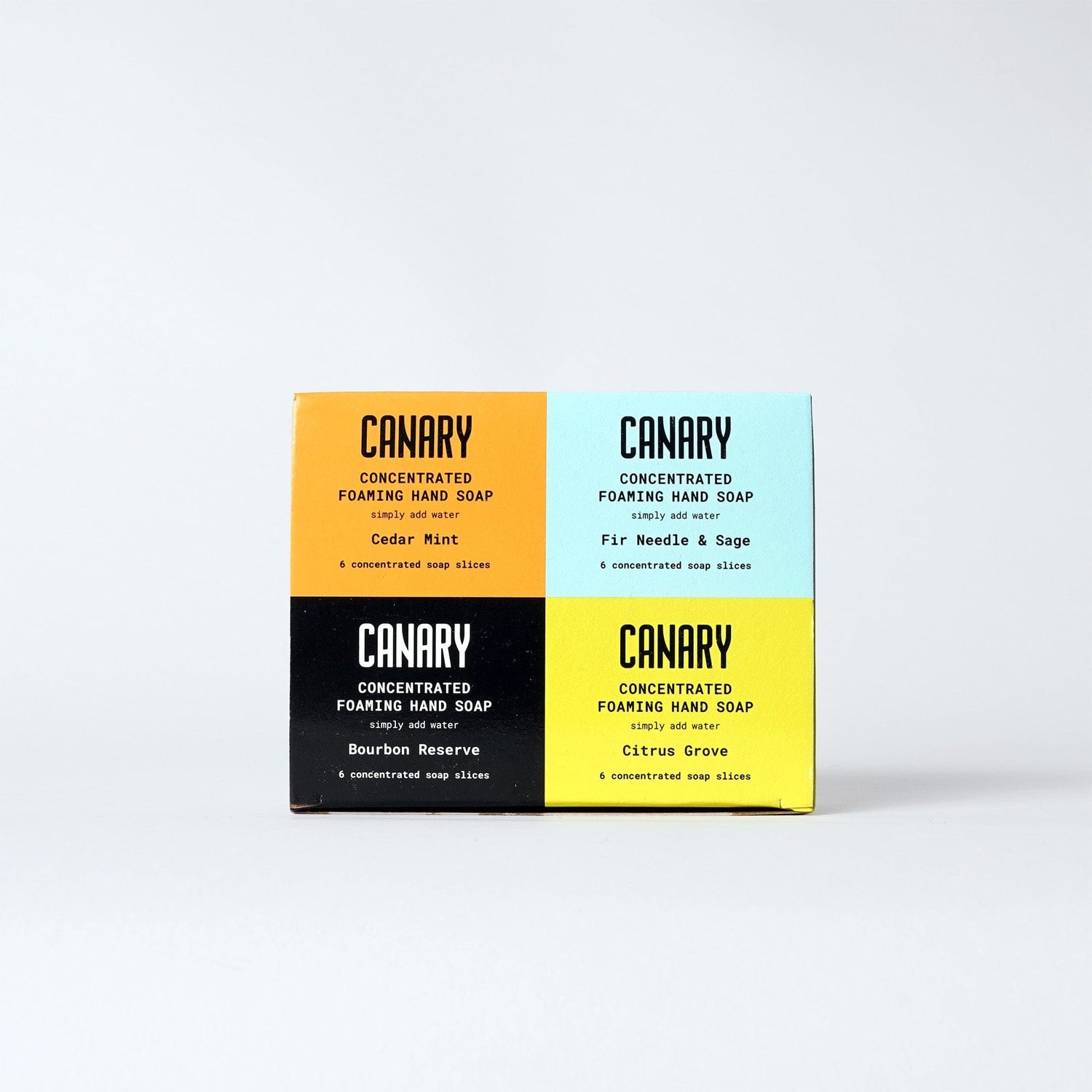 Canary Hand Soap Gift Pack - 24 slices Concentrated Hand Soap Refill Bars - 4-Scent Gift Pack