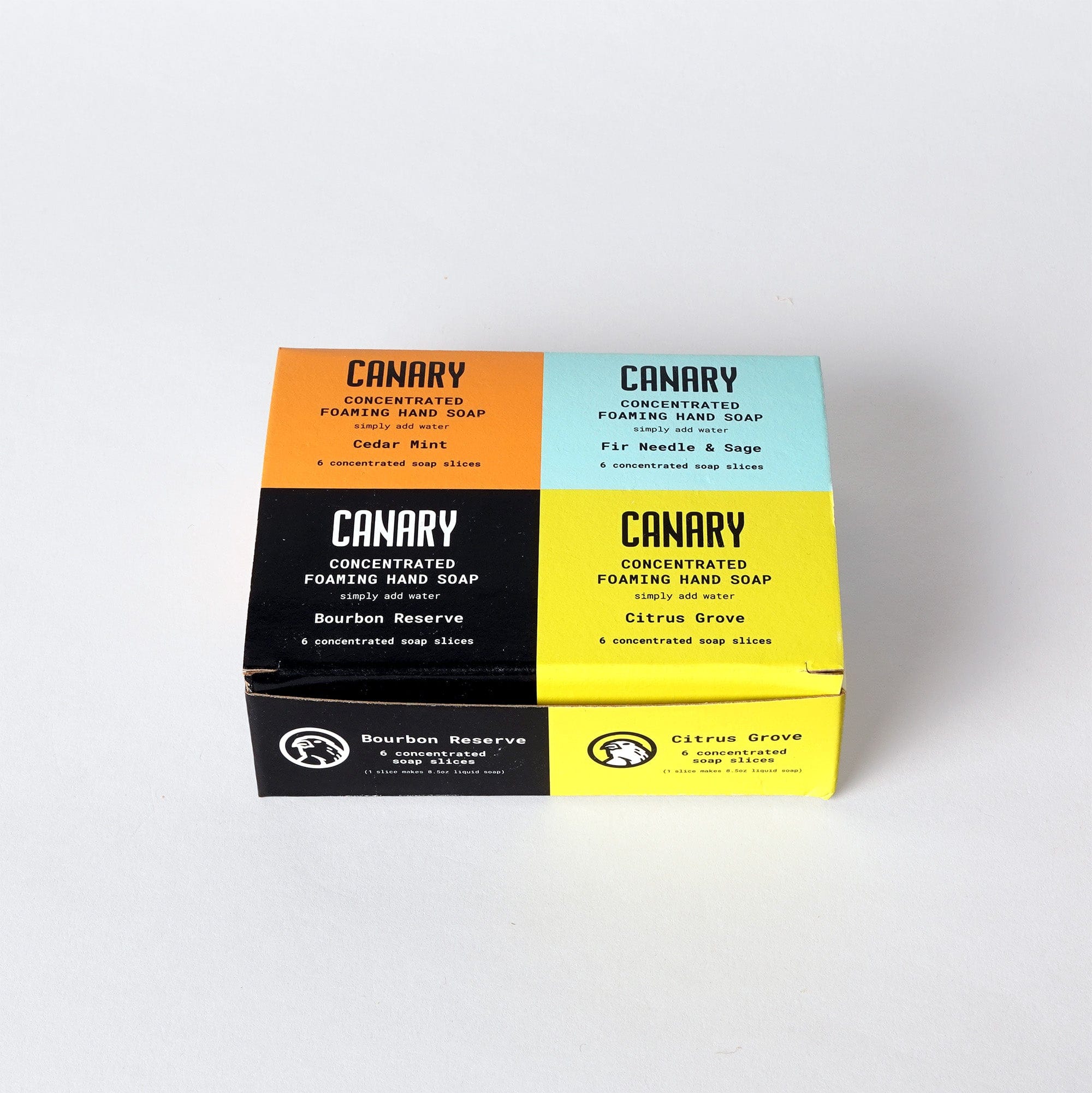 Canary Hand Soap Gift Pack - 24 slices Concentrated Hand Soap Refill Bars - 4-Scent Gift Pack