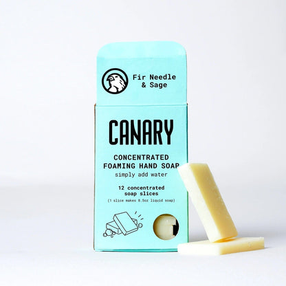 Canary Hand Soap Full Bar - 12 slices Fir Needle + Sage Concentrated Hand Soap Refill Bars