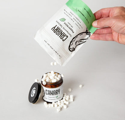 Canary Toothpaste Tablets 4 Pack Sampler of Canary Toothpaste Tablets