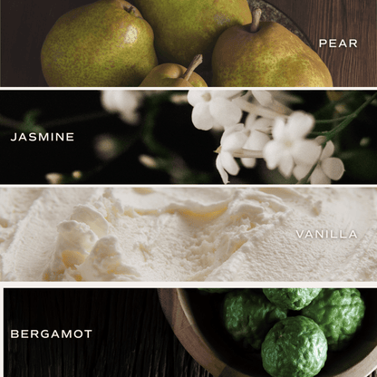 Favorite Sweater Soy Candle - Patterned 9 oz - Clear Jar (Cashmere and Vanilla)