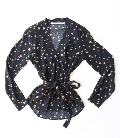 Catamaran Wrap Blouse - Dot
